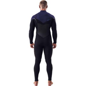 2024 O'Neill Mens Psycho Tech 4/3mm+ Chest Zip Wetsuit 5505 - Black / Navy